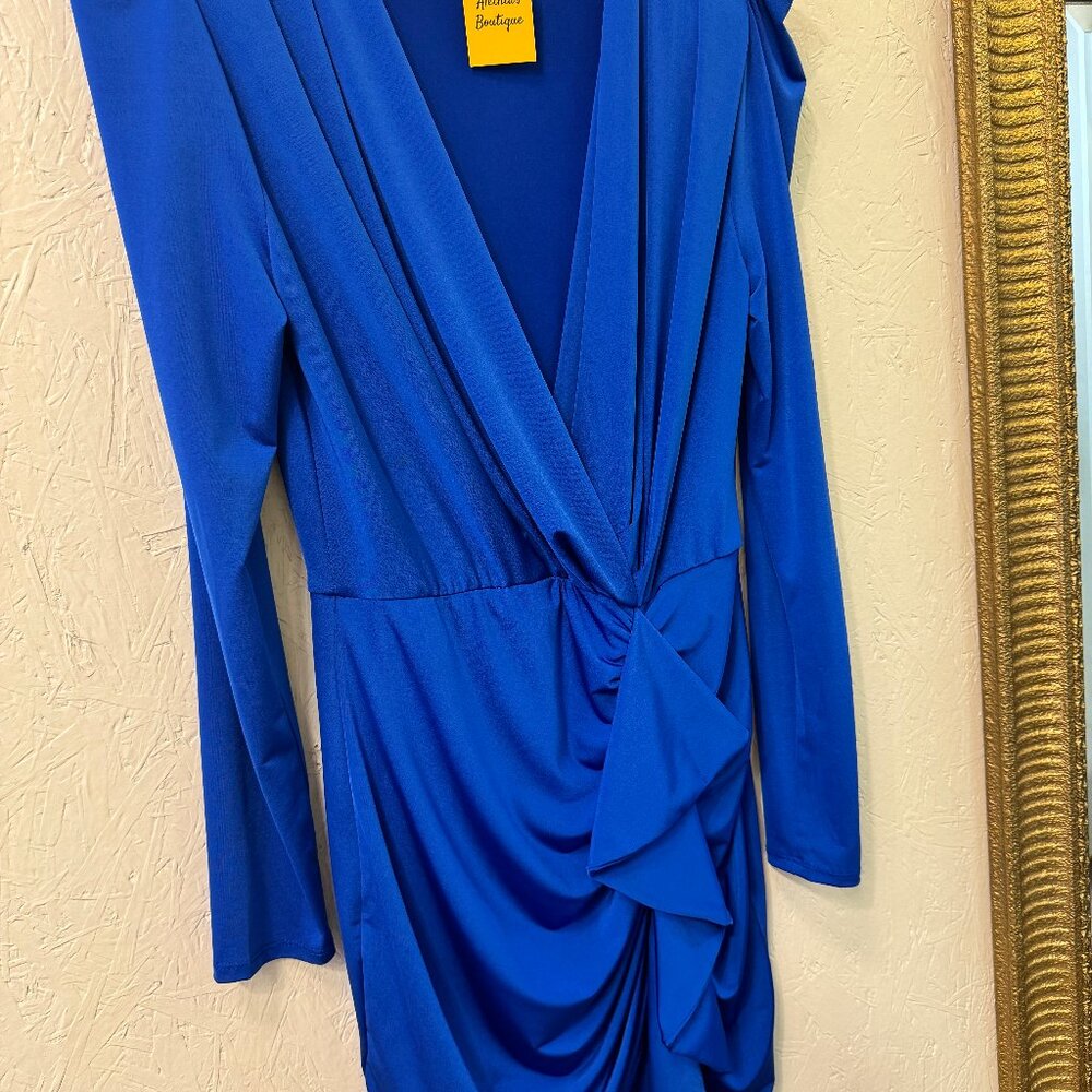 Royal Blue Ruffled Mini - Picture 2 of 2